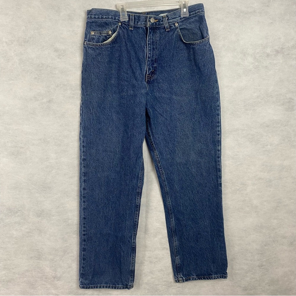 Faded Glory Jeans Mens 34x31 Blue Denim Relaxed Fit Straight Leg Classic Vtg 90s